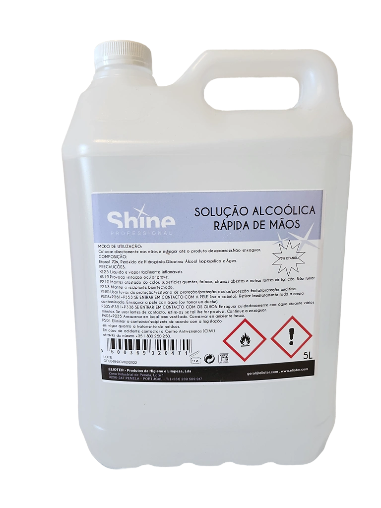 Desinfectante Bio Alcool de Mãos - 5 Lts