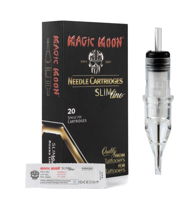 Agulhas Cartucho Slim 0,25 Round Liner Long Taper – 20 und