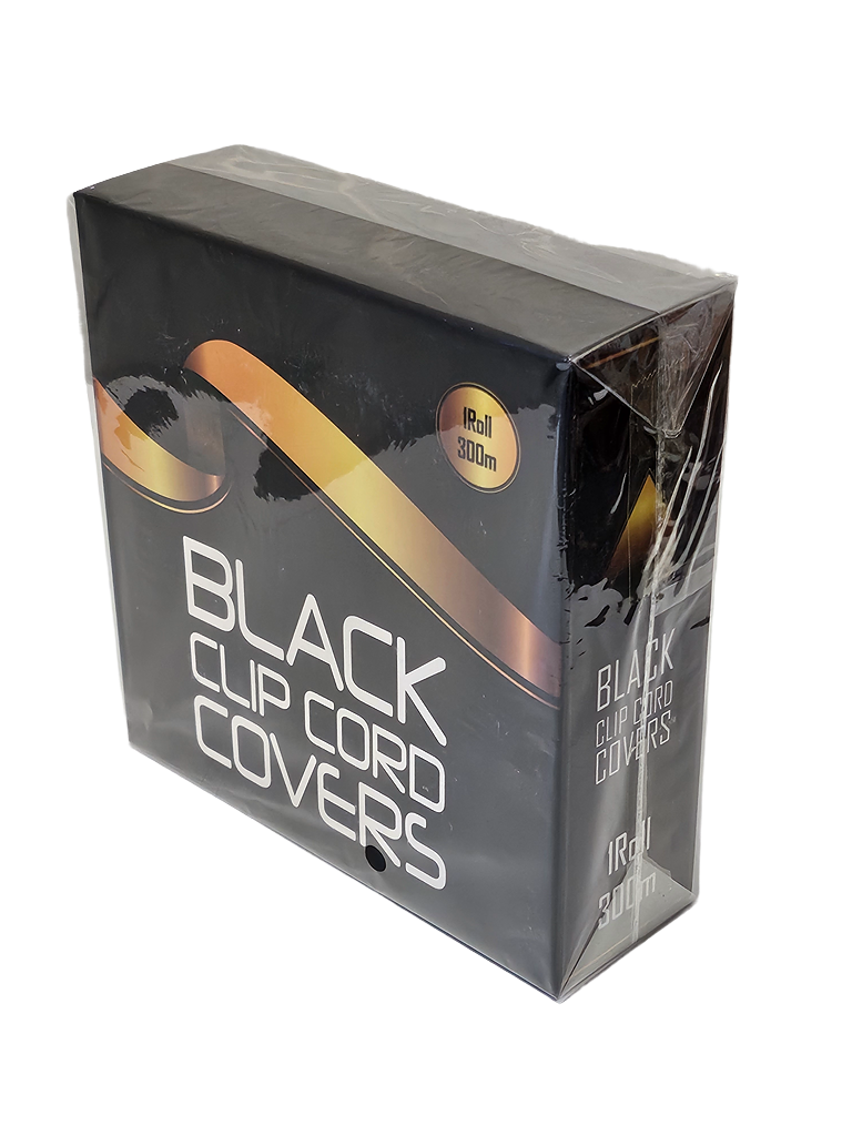 Protecção Clip Cord Preto Rolo 300 Mts