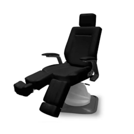 Silla reclinable hidráulica negra