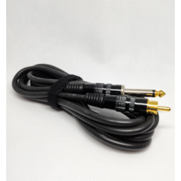 RCA Clip Cord Black 1,8 Mts