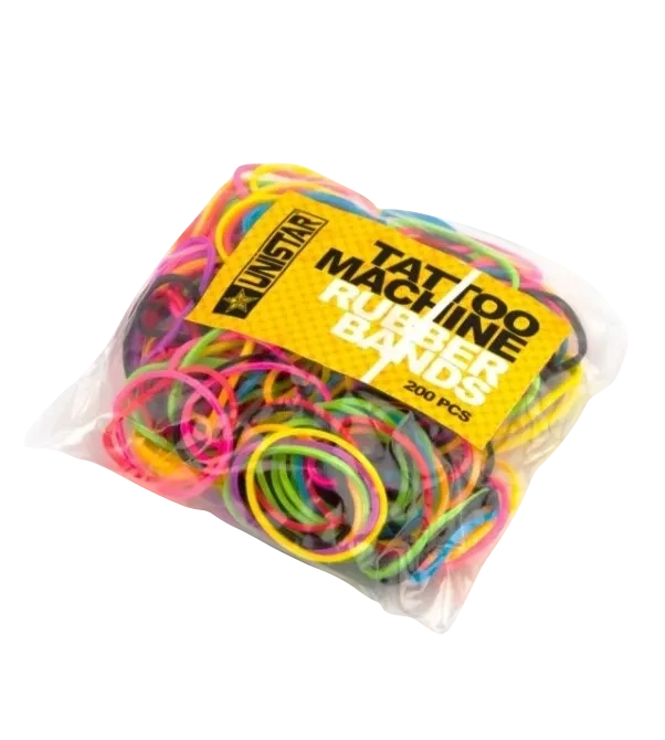 BANDA DE GOMA SUJETA EL ALAMBRE /200UNDS/ COLORES ARCOIRIS