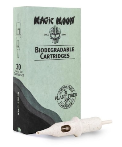 Biodegradable Cartridges 0,30 MM Round Liner Long Taper - 20 und