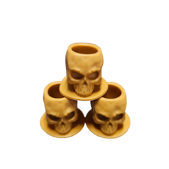 Skull Silicone Ink Cups Camel