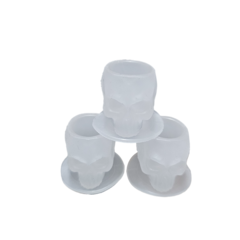 Skull Silicone Ink Cups Transparent