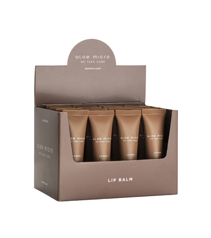 EXPOSITOR LIP BALM 16 X 5G (0.18 OZ) BY ALOE MICRO