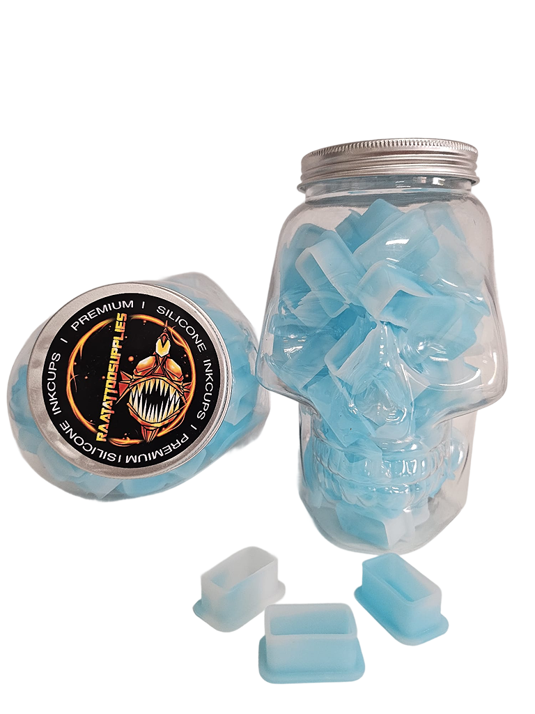 Silicone Ink Cups Gradiant Blue 30x20 - 80 Pcs