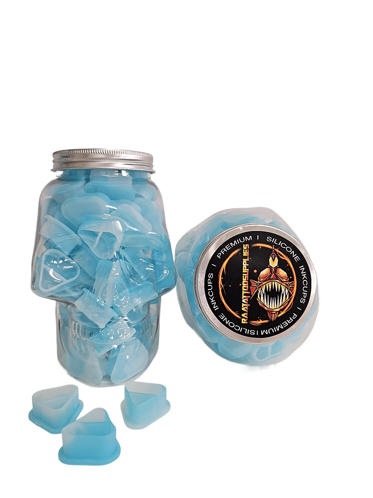 Silicone Ink Cups Gradiant Blue 30x30 - 80 Pcs