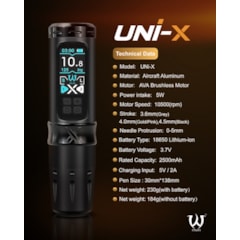 AVA Wireless Machine Uni-X Black, Stroke 4.5mm