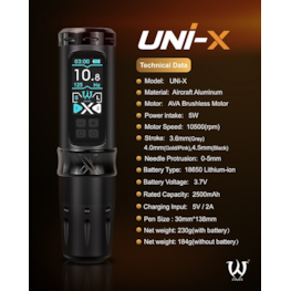 AVA Wireless Machine Uni-X Black, Stroke 4.5mm