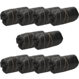 Capas Descartáveis Ajustáveis em CPE Pretas 10 Und 210*90*20cm