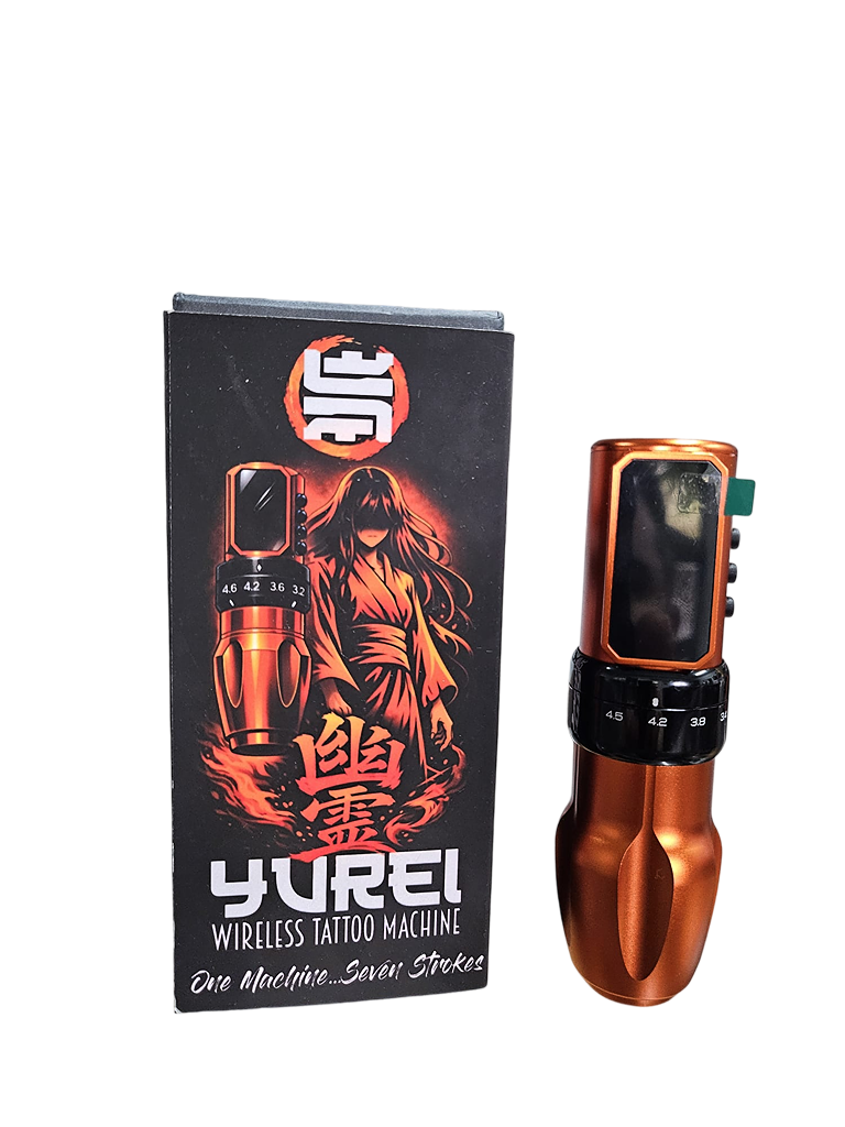 Saisei Yurei Orange Edtion - Tattoo Pen Machie, Adjustabel Stroke 2.3/2.7/3.0/3.4/3.8/4.2/4.5