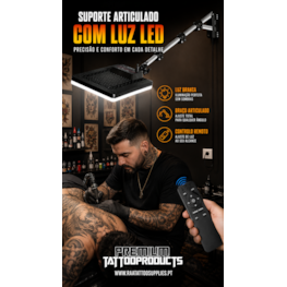 Large Panel Telescoping Tattoo Wall Light